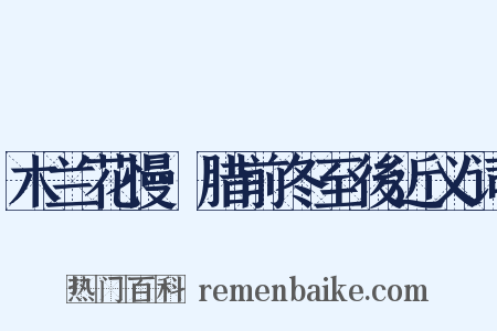 木兰花慢·腊前冬至後近义词是什么意思的图片